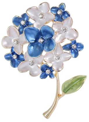 Enamel Flower Buoquet Lapel Brooch Pin for Women Girls Crystal Rhinestone Floral Pins Clip Collar Sweater Suit Dress Badges Jackets Brooches Pins Delicate Jewelry Gifts Wedding
