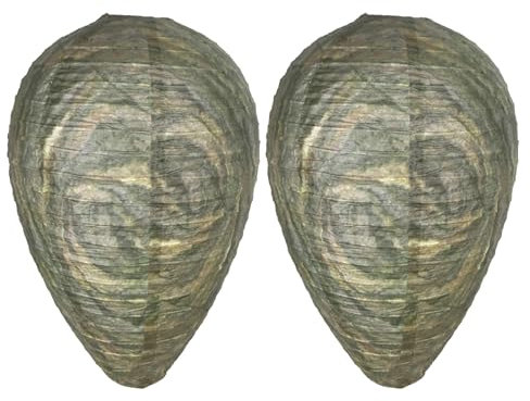 Ashuxxn Lot de 2 pièges à guêpes, anti-guêpes, anti-frelons, lanternes de ruche artificielles, pour répulsif contre les guêpes, en extérieur, dissuasion efficace contre les abeilles (couleur