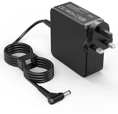 for Lenovo IdeaPad Laptop Charger 65W 45W - fit for Lenovo IdeaPad 100/110/110S/120S/130/130S/320/330/340/520/530/V15, Chromebook N22, Yoga 710/720, Flex 14/15, AC Power Supply Adapter(4.0 * 1.7mm)