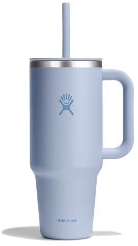 HYDRO FLASK - Travel Tumbler 1180 ml (40 oz) con coperchio a incastro per cannuccia chiudibile - Acciaio inossidabile - Coperchio resistente agli schizzi - Surf