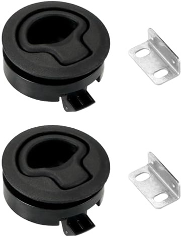 2 Pezzi Flush Pull Hatch Set, Push Lock Lucchetto, Lucchetti Pull Lock per Mobili, Serratura per Mobili per Mobili, Armadi, Cassetti, mobili camper, navi