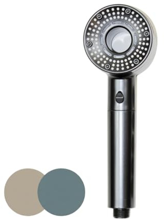 VENTEO - Pommeau De Douche Haute Pression | Pommeau De Douche Anti Calcaire | Pommeau De Douche Filtrant Avec Bouton Pression | Équipement Sanitaire Salle De Bain | Couleur Aléatoire