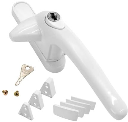 Universal Cockspur Window Handle Kit - Right, White/White