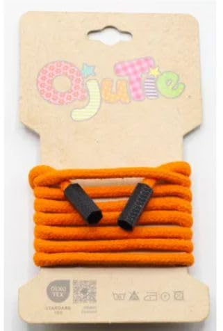 Modische Hoodie-Kordeln-5 mm Stärke-Hosenbund, Sweat, Pullover- 1,5Meter lang-Geflochtene Baumwolle mit Kordelende-30 Farben-Stückware-Kordelende 6,5 mm bis 7 mm (Orange)