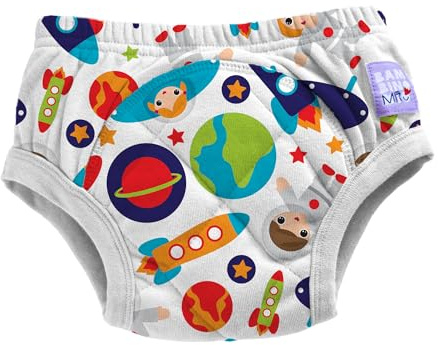Bambino Mio calzones de entrenamiento reutilizables 3-4 años, Astronautas, ropa interior para dejar el pañal, niños y niñas