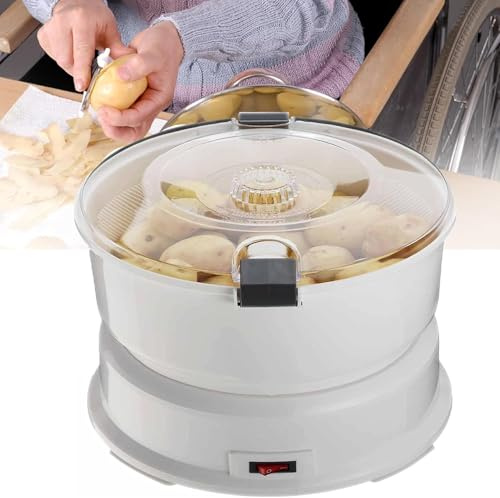 Electric Potato Peeler Machine, Electric Potato Rumbler Peeler Machine, Multifunction Veg Vegetable Peeler Slicer, Efficient Vegetable Peeler For Kitchen