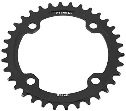 Fahrradkettenringe, 32/34/36/38T BCD Mountain Bike -Kette Ein -Geschwindigkeits -Kurbel runden Fahrradkettenrad -Einzelkurbelketten -Ring -Reparaturteile (34T)