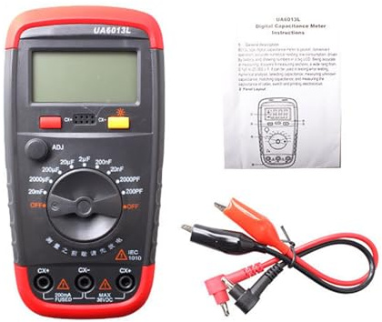 Misuratore di capacità ad alta affidabilità con circuito LSI Condensatori multifunzione Tester Formato tascabile per test di laboratorio e manutenzione Sensori ad alta precisione