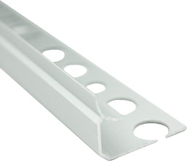Alu Inneneck Profil Fliesenschiene Schiene silber L270cm H10mm matt