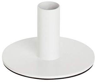 Ideal Home Range Kerzenständer für Stabkerzen aus Metall Weiß 6,5cm Tischdeko Kommunion Konfirmation Taufe Ostern