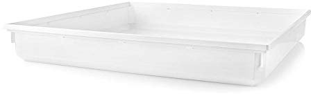 Ex-Pro Universal White Plastic Water Drip Tray Accessory for Washing Machine, Tumble Dryer, Dishwasher, Fridge, Freezer (70 x 70cm)