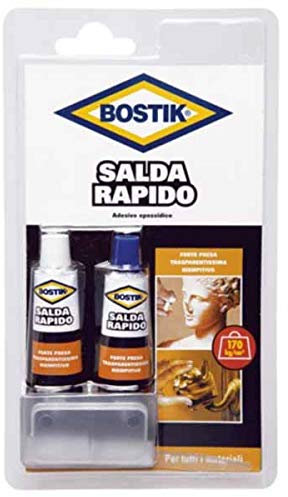 Bostik Adesivo Bicomponente Salda Rapido 34ml Resina Epossidica Liquido