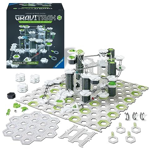 Ravensburger GraviTrax PRO Starter-Set Vertical - Interaktives Kugelbahnsystem, Konstruktionsspielzeug ab 8 Jahren, Kombinierbar mit Allen GraviTrax Produktlinien, Starter-Sets, Extensions & Elements