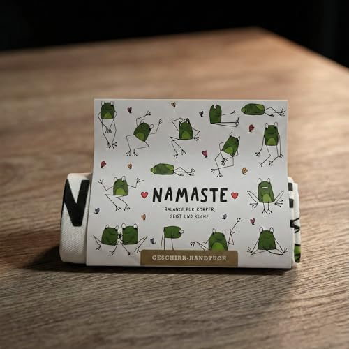 HappyLife Geschirrhandtuch Geschirrtuch (Namaste)