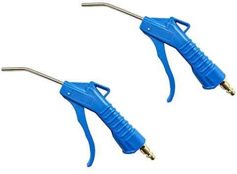 SANFU 4 Stainless Steel Elbow Air Blow Gun with 1/4 Brass Plug Air Tools for Air Compressor Removing Dust Cleaning,2-Pack