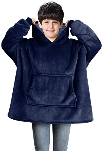 Uplayteck Sweat à Capuche pour Filles et Garçons, Sweat-Shirt à Capuche Grand Couverture à Capuche Super Douce et Chaude Pull à Capuche Confortable pour Garçon Fille Intérieur Extérieur