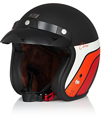ORIGINE Motorcykelhjälm Jethelm vintage skoterhjälm retro ECE2206-certifiering