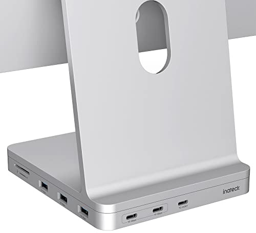 Inateck USB C-hub för iMac, dockningsstation, kompatibel med iMac 24 tum 2021/2023, USB 3.2 Gen 2, 8-i-1 aluminium-USB-hubb med NVMe SSD-hölje, USB C 10 Gbit/s och SD/TF-kortläsare, DK2001