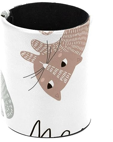 VAPOKF Stiftehalter für Schreibtisch, Stifteköcher, Stiftehalter, Make-up-Pinsel, Aufbewahrung, Schreibtisch, Schreibwaren, Organizer für Zuhause, Büro, Miau, bunte Katzen