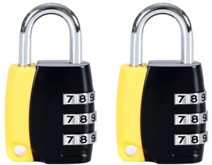 kawehiop 2x Schloss mit Zinklegierung, hohe Sicherheit und glatte Linie für Schränke, Gepäck, Zahlenschloss, Zahlenschloss, Zahlenschloss, Grün