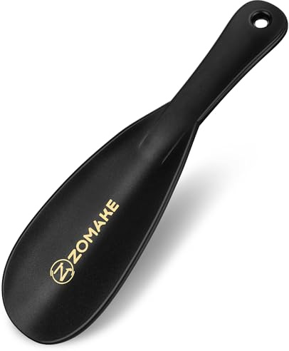 ZOMAKE Calzascarpe, Calza Scarpe Corto in Plastica 19cm, Calzante per Scarpe Piccolo da Viaggio, Shoe Horn Portatile per Uomini Donne Bambini (1 Pezzo)