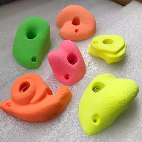 Klettergriffe Innen-PU-Klettergriffe Im Freien, 5er-Pack Kinder-Klettergriffe für Ziegelwände/Holzbretter, Heim-Fitness-Spielplatz, DIY-Kletterwand für Besseren Halt (Color : 5pcs, Size : Plank ins