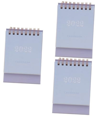 3 Stück 2021 2021 Desktop-Staffelei täglicher Tischkalender schreibtisch tischkalender basteln Schreibtischkalender Mini-Tischkalender Minikalender 2022 Papier STOBOK