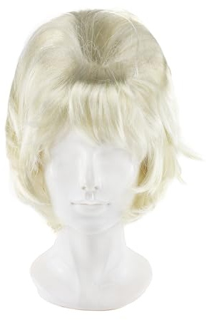 Blond bikupa-peruk - 1-pack - livfull blond bikupa-peruk - TV-film för damer maskeraddräkt tillbehör