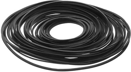 ibasenice 50 Pièces Ceinture de magnétophone enregistreur réparé Cable USB kit de réparation pour magnétophone à Cassettes Ceintures en Caoutchouc pour enregistreur Ceinture à Cassette Black