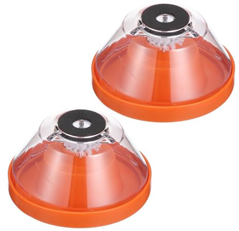 HOMSFOU 2 Stück Bohrmaschinenabdeckungen Bohrmaschinen Staubwedel Bohrersammler Extraktor Für Holzbearbeitung Auffangloch Bohrmaschinenzubehör Schalen Bohrabdeckungen Pp Orange