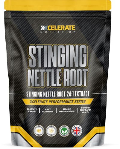 Stinging Nettle Root 12,000mg 24:1 Extract Capsules - Organic & Vegan Support for Prostate Health, Inflammation Relief & Immune Support | Non-GMO, No Additives by XCelerate Nutrition (60 Capsules)