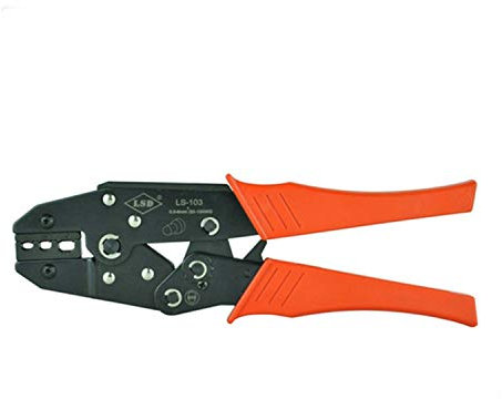 Pinza Crimpatrice, Pinza per crimpatura Pinza per crimpatura manuale per terminali isolati a cappuccio chiuso da 0,5 a 6,0 mm² Pinza per crimpatura professionale Utensili per crimpatura manuale multi