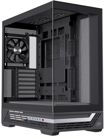 Einarex Prisma S800 Core Caja de PC para Gaming, Soporte para 10 Ventiladores de 120mm, Refrigeración Líquida de 360mm (Core Negro)