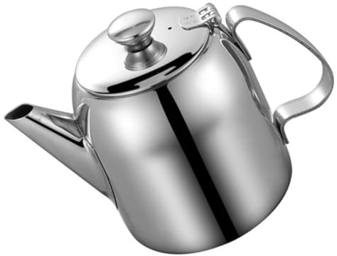 KICHOUSE Teiera Portatile in Acciaio Inox 32oz Filtro Integrato Bollitore Per Tè Multifunzionale Per Cucina e Casa Bollitore Ergonomico Antiscivolo Adatto a Ristoranti e Hotel