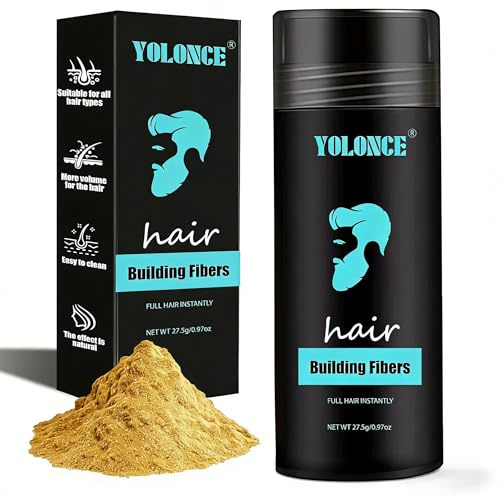 Polvo voluminizador para cabello fino,Densificador de Cabello,Aporta volumen y un efecto de cabello más denso,Oro Medio