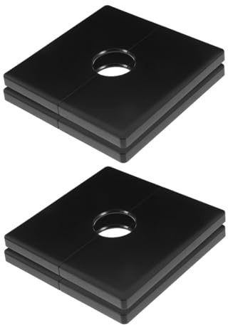 Beavorty Placa de Pared Adhesiva Extraíble para Cables 22mm Negra 4 Piezas con Orificios para Gestión de Cables y Protección de Enchufes para Hogar y Oficina