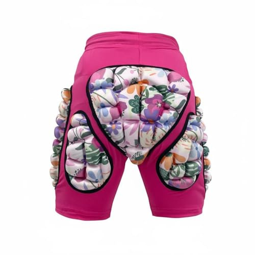 perfeclan Pantalones Protectores Niños Pantalón Infantil Amortiguado Cintura Elástica Diseño Ergonómico EVA para Deportes Infantiles Ciclismo Patinaje Uso Diario , Rosa , 130-M 4-7 Años Cintura 48cm