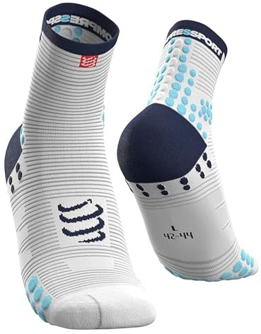 COMPRESSPORT Calcetines para correr - Pro Racing Socks V3 Run High - Prevención de ampollas - Amortiguación y transpirabilidad - Correr y triatlón - Para entrenamiento y competición - Ligeros
