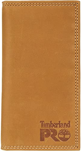 Timberland Pro Cartera Larga Plegable de Piel para Hombre con RFID, Trigo, Taille Unique