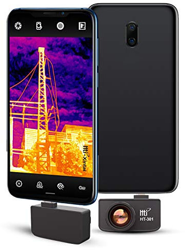 Hti-Xintai Novità Telecamera per imaging termico a infrarossi con risoluzione IR reale 384 x 288 per smartphone Android Micro USB o USB-C con 25 HZ