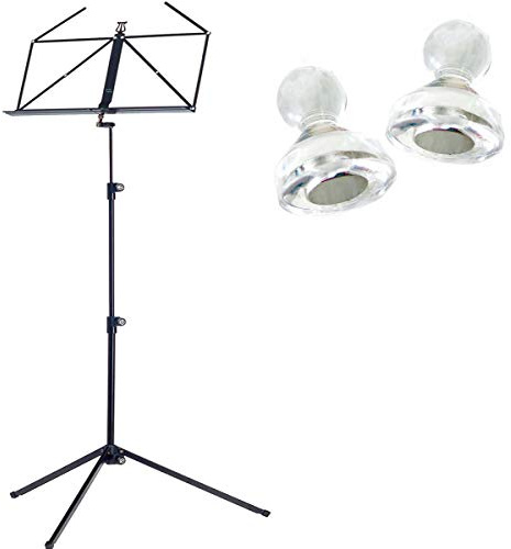 K&M 100/1 Notenpult Notenständer Schwarz + keepdrum Magnete 2 Stück