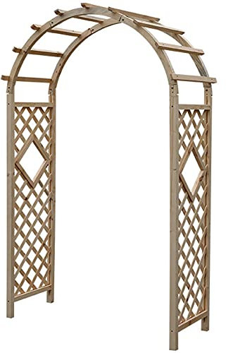 Arche De Jardin,Arche À Roses En Bois,Arche D'escalade Résistantes Aux Intempéries,Arches En Treillis,Aides À L'escalade Pour Plantes Grimpantes,Décoration Extérieure De Gazebo,120x215cm/140x225cm