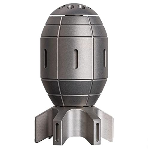 Fiudiry Edelstahl kleine Bombenform Fidget Slider Spielzeug Fidget Spinner Schreibtisch Spielzeug EDC Ausrüstung für Erwachsene