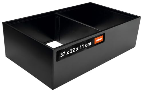 blum AMBIA-LINE Schubladen-Organizer Stahl 37×22×11 cm | Carbonschwarz