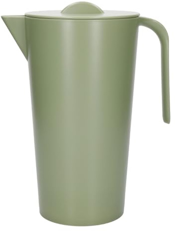 Mikasa Summer Recycled Plastic Pitcher, Lightweight and Hard-Wearing Reusable Carafe for Juice, Cocktails and Soft Drinks, 1L, Green