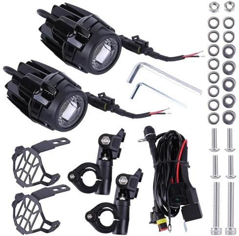 Loddery 2 Stück Motorrad Nebelscheinwerfer Für BMW R1200GS F850GS Motorradscheinwerfer Zusatzscheinwerfer Nebelscheinwerfer kompatibel