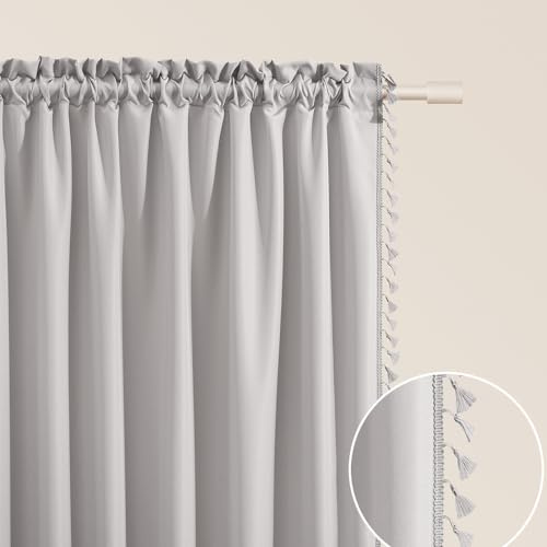 room99 Vorhang mit Kräuselband Lara 140 x 250 cm Breite x Höhe Schiebegardinen Modern Curtain Wohnzimmer Schlafzimmer Hellgrau, 1 Stück