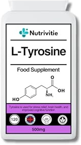 L-Tyrosine 500mg – 120 Capsules | Amino Acid Supplement for Mood, Focus & Brain Support | Natural Energy Booster | Tyrosine for Anxiety, Stress Relief & Cognitive Function