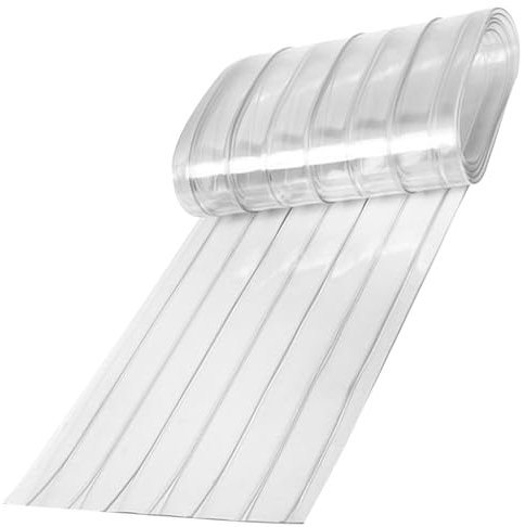 Veesper Dog House Door Dog Flap, 79x7in Transparent Cold-Proof Cat Door Screen, Waterproof Anti-Static Cuttable DIY Plastic Curtain Cat Flap Cover for Winter