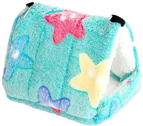 Cosy Bird Nest House - Winter Fuzzy Parrot Hütte Und Hängematte | Kleine Haustiere Weiche Baumwollvogel -Versteck Komfortable Höhle, Wintervogel, Die Hause Für Hamsters Lovebirds Und Wellensitten